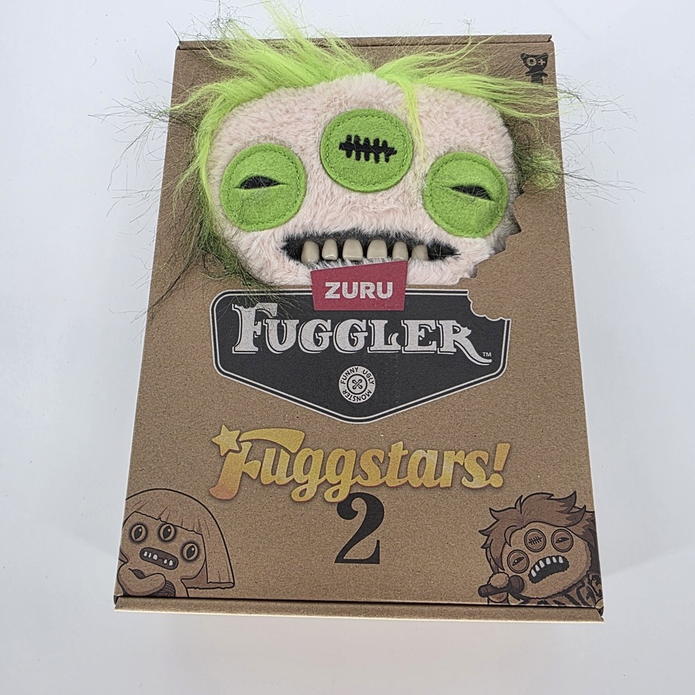 Zuru Fuggler Eyelish Fuggstar 2 Weirdo Green Eye Funny Ugly Monster Plush NEW